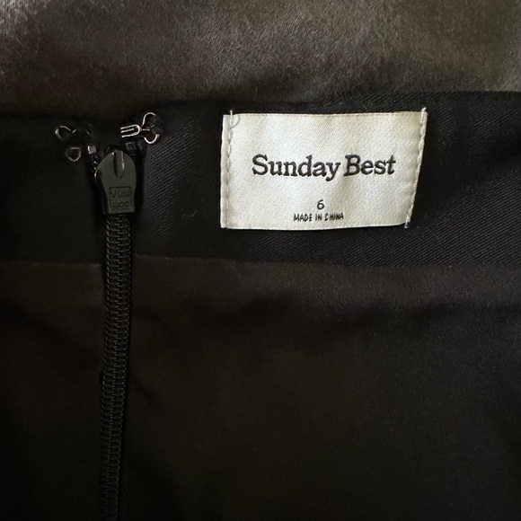 Sunday Best double slit black skirt - size 6 - Picture 5 of 5